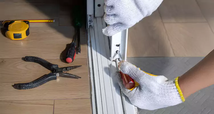 Backyard Sliding Door Track Repair in Fort Myers, FL